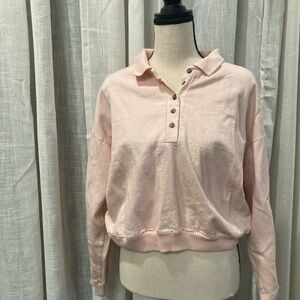 Vintage Pink Collared Top